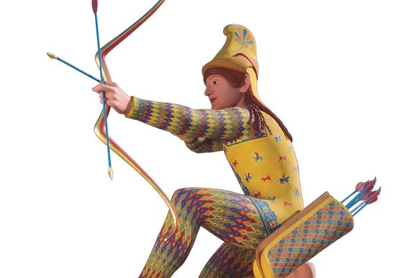 Reconstruction B of a Trojan archer, 2005.