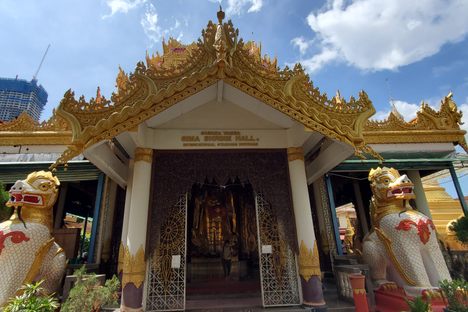 The facade of the temple. 