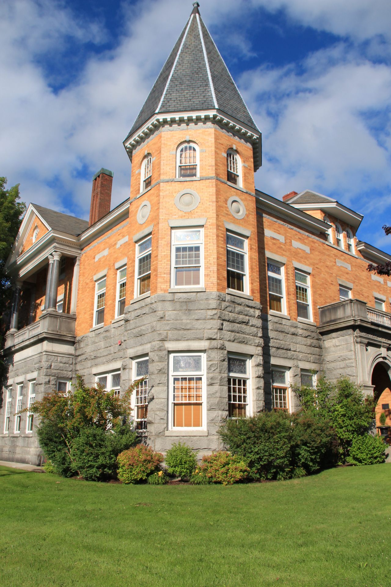 The Haskell Free Library and Opera House building on the U.S.-Canadian border.