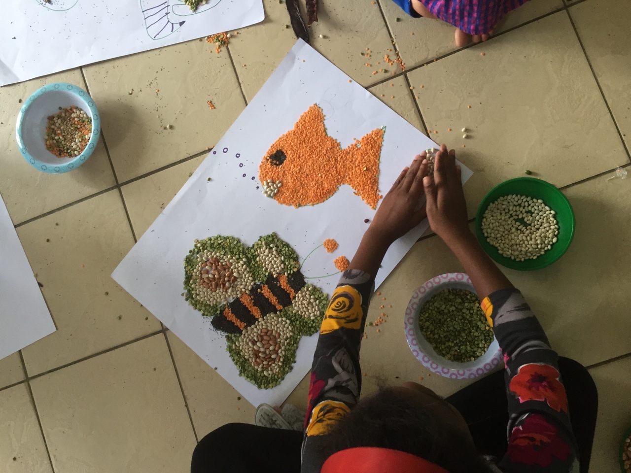 Khan also holds workshops for children to interact, play with, and learn about seeds. 