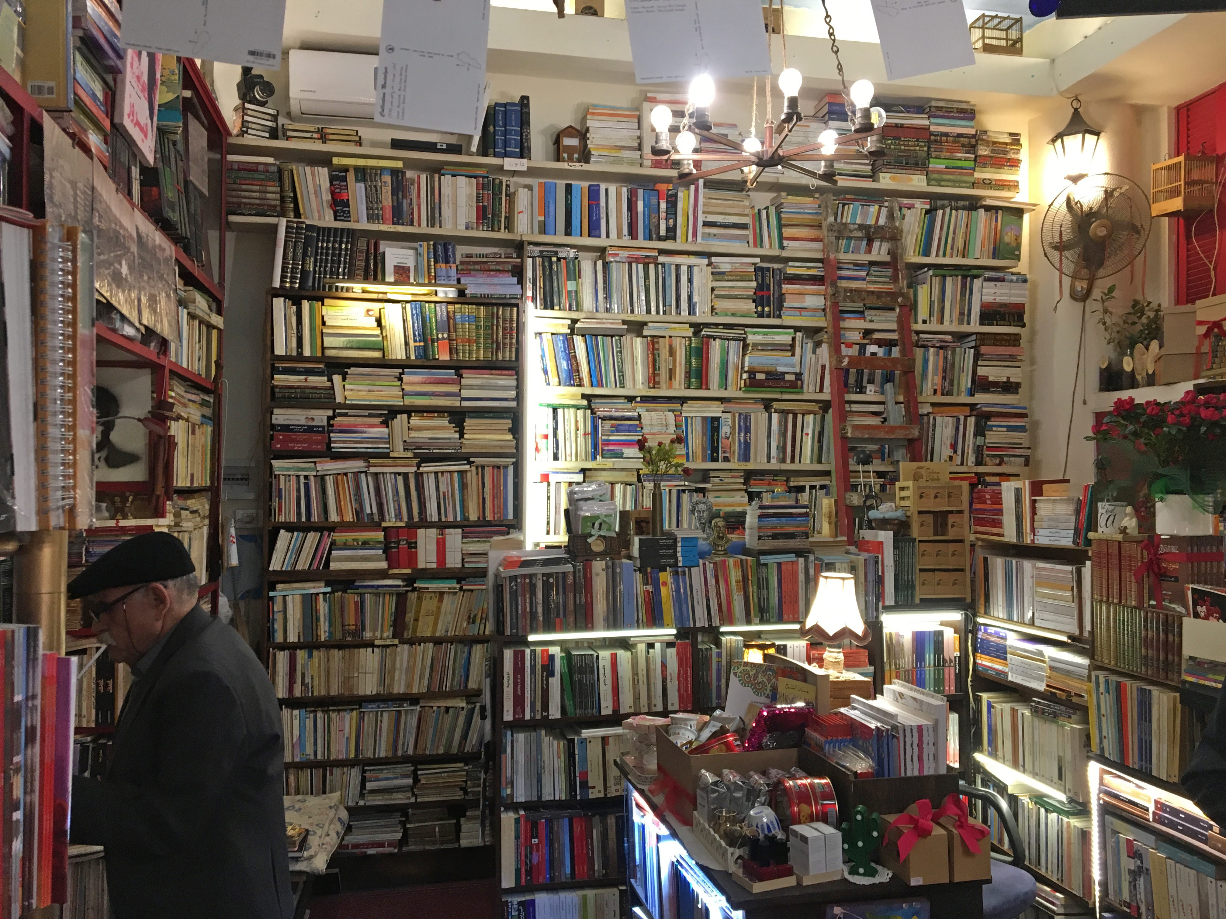 Halabi Bookstore in Beirut, where secondhand comics from the 1960s and 1970s are on sale alongside new graphic novels. 