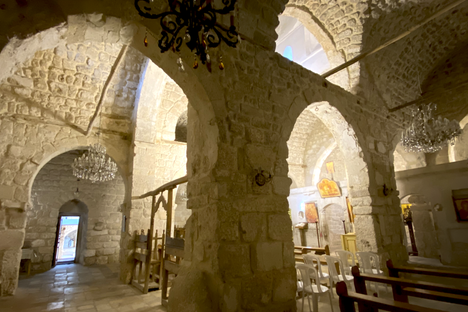 View inside the Convent of Saint Thecla.