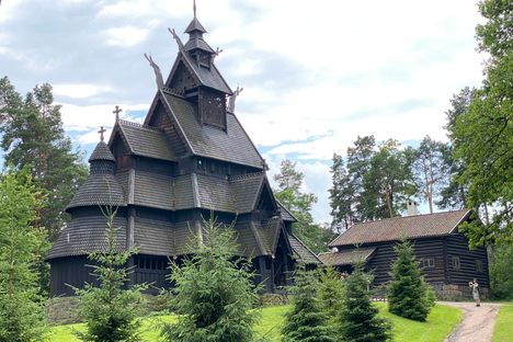 The striking exterior of the church.