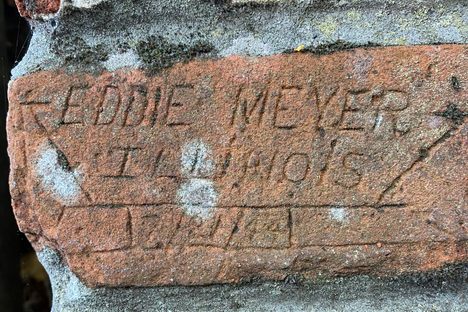 Some names were clear as day, Eddie Meyer engraved the date, name and location