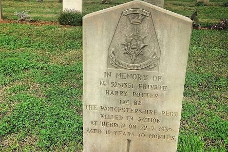 Harry Potter's Grave.