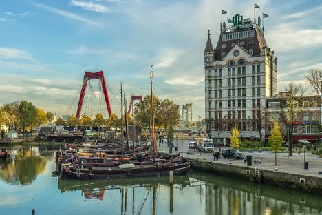 Barges in the Oude Haven, Rotterdam.
