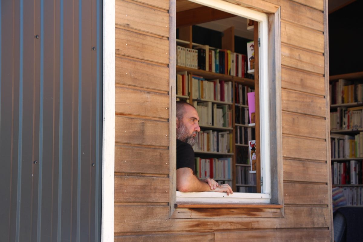 Megel-Nuber takes his bookshop to festivals in his native Alsace.