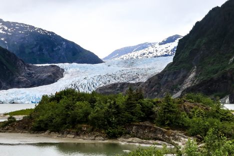 Mendenhall Glacier and Lake, and Nugget Falls, Tongass National Forest