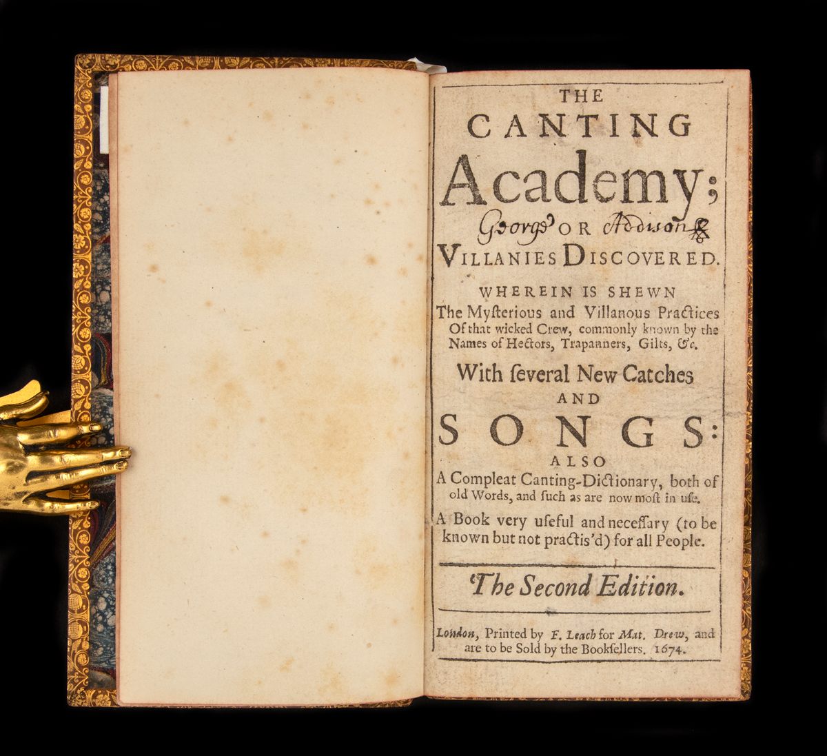 <em>The Canting Academy<em> is a classic linguistic guide to the criminal underworld of 17th-century London. 