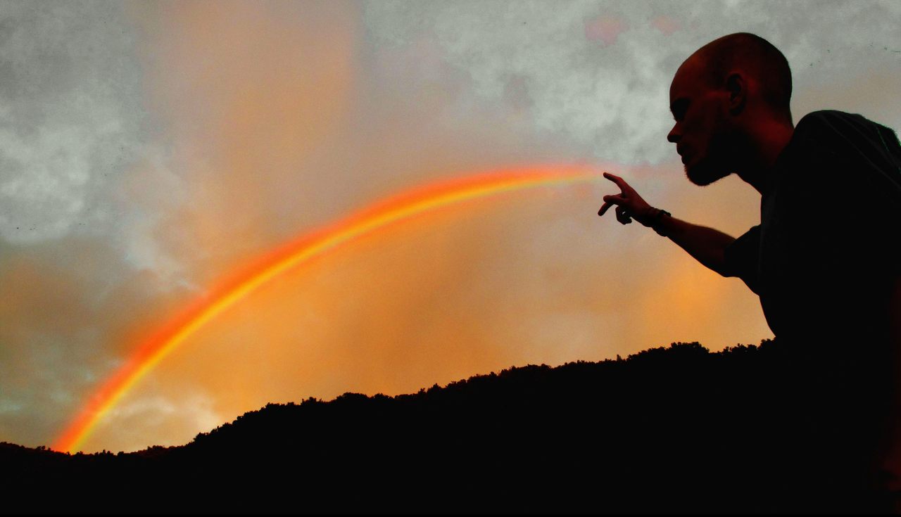 Even colorful rainbows can carry spooky superstitions.
