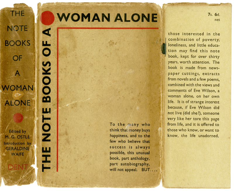The Note Books of a Woman Alone: the real name of the author is unknown.
