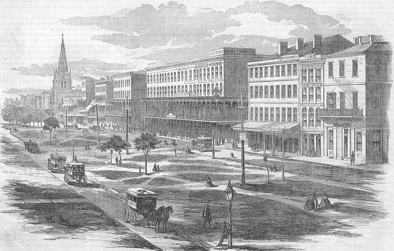 Canal Street, New Orleans, where Dunn once lived.