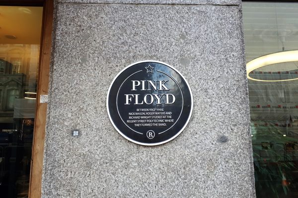 Pink Floyd plaque.