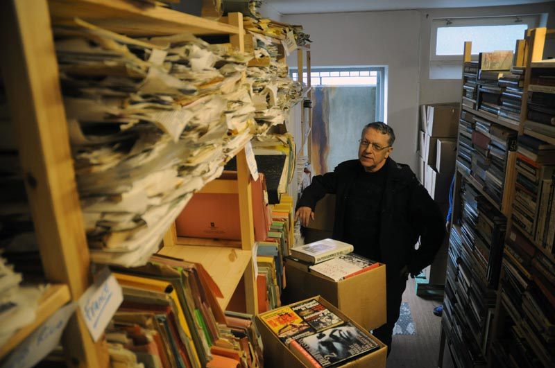 Co-founder and administrative manager Anders Liljegren in the Archives.