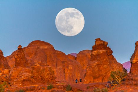 Science has not fully explained why we perceive the Moon to be so much larger than it actually is when it's near the horizon.