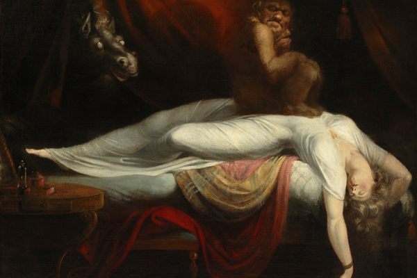 The Nightmare (1781) by Henry Fuseli taps into superstitions about sleep paralysis, a kind of parasomnia, or sleep disorder.