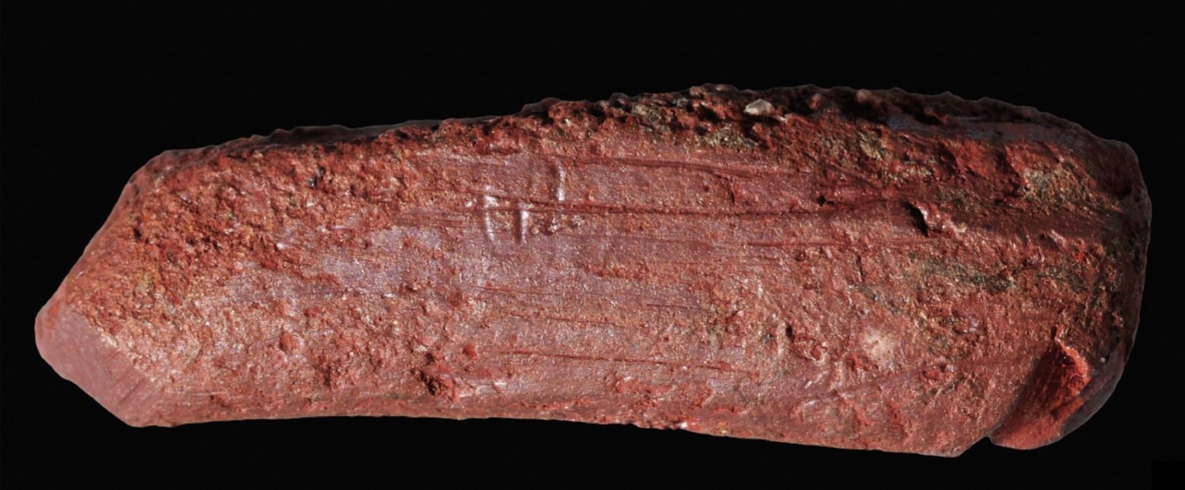 The prehistoric artistic implement.