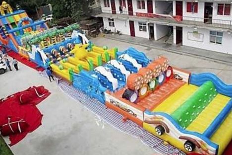 Thieves in Arizona Stole a Giant Inflatable Obstacle Course