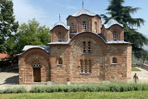The exterior of the church.