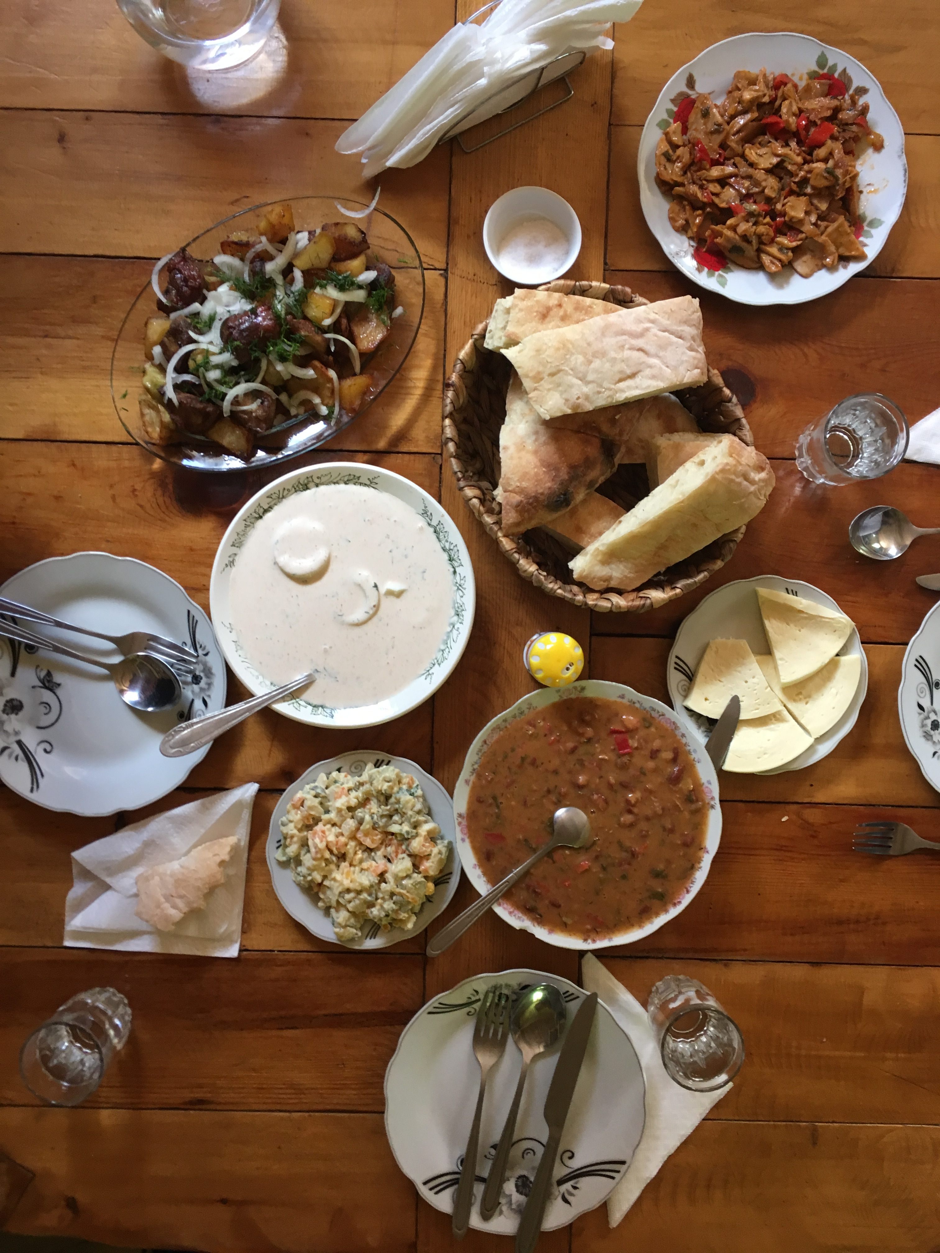 A Georgian feast, minus the cannabis.