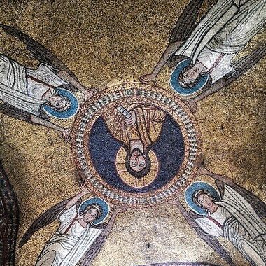 Detail of ceiling mosaic. 