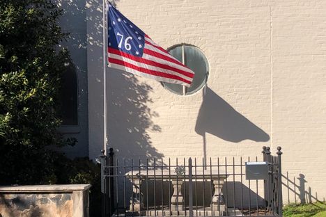 Flag over the tomb