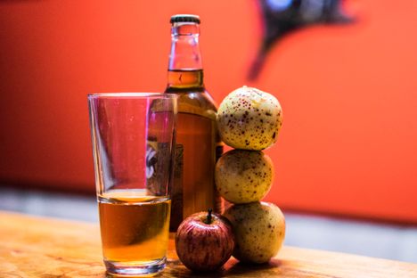 Certain ciders might be made from a single type of apple, 
but most are made from several varieties.