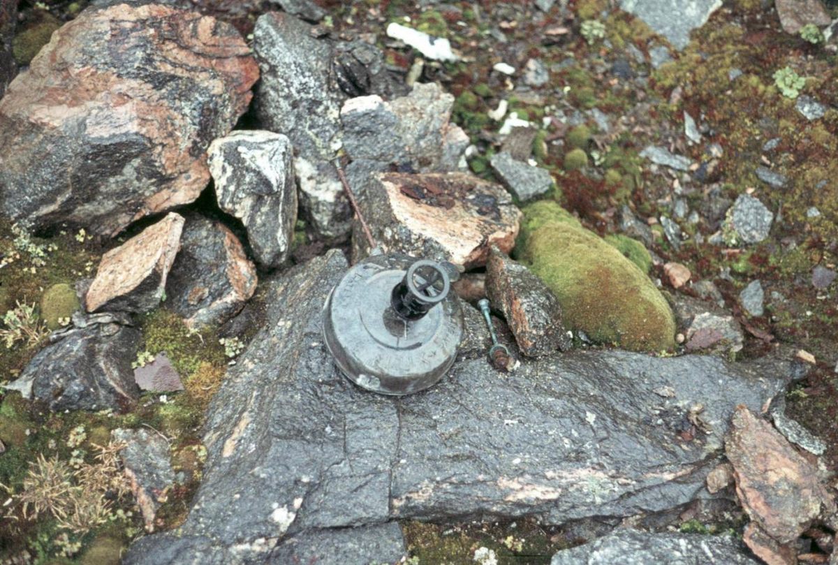 Brønlund's petroleum burner, when it was found in 1973.