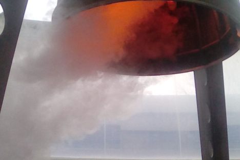 Simulated Thor missile ignition, in the rocket tower  every ten minutes or so.