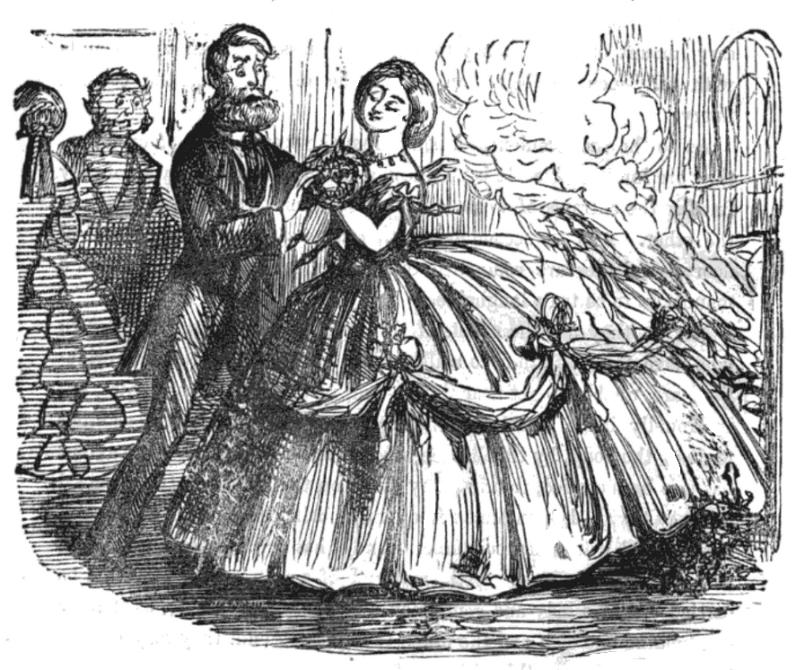 Crinoline dresses were a dangerous, highly flammable fashion.