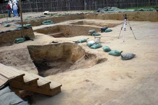 Dig site at Jamestown.