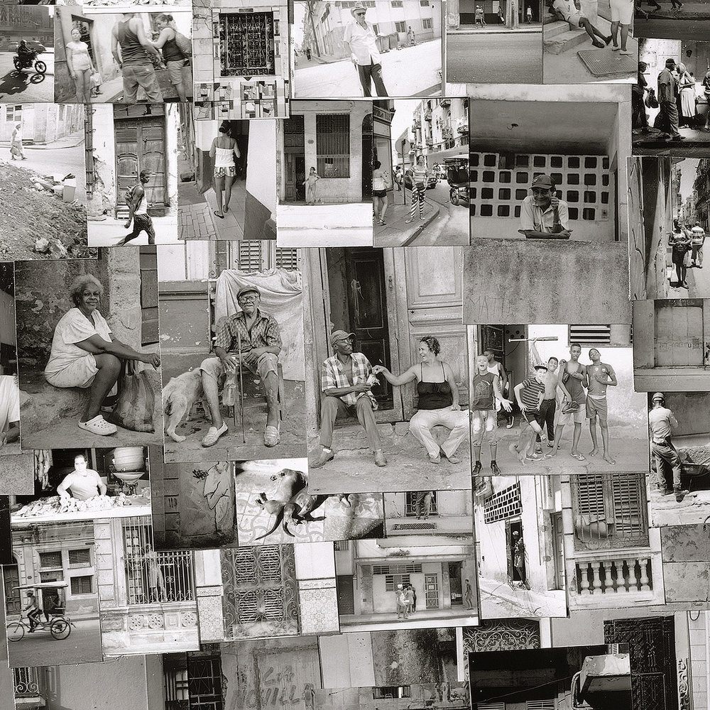 Nishino includes intimate scenes of local life, like these photographs in the Havana map.