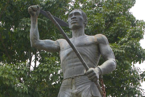 The statue.