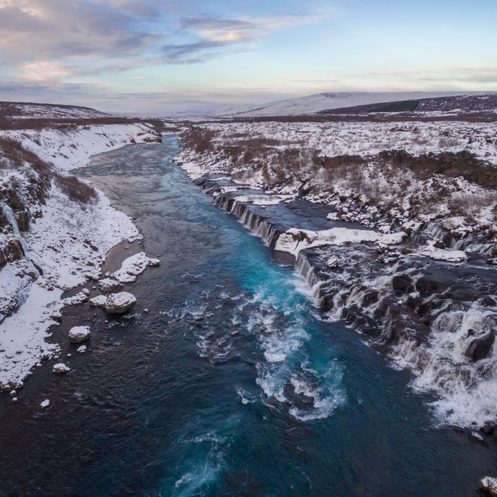 Hraunfossar Waterfall, Snæfellsnes Peninsula