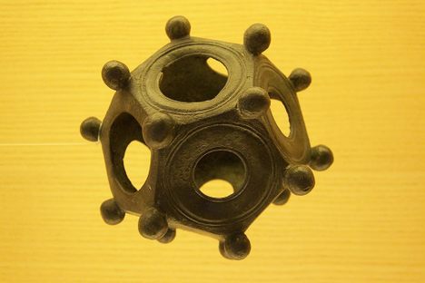 This ancient dodecahedron found in Avenches, Switzerland, once the Roman city of Aventicum. 