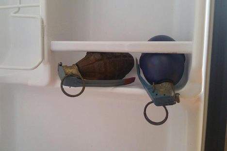 The two grenades. 