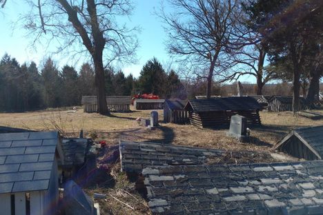A rural family cemetery on the Muscogee (Creek) Nation Reservation in Oklahoma. 