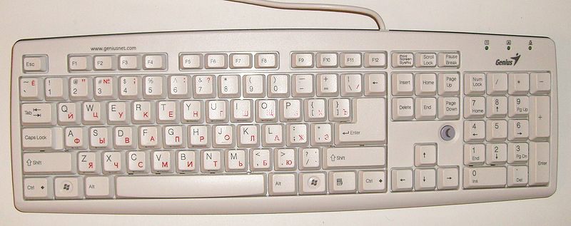 Russian keyboard