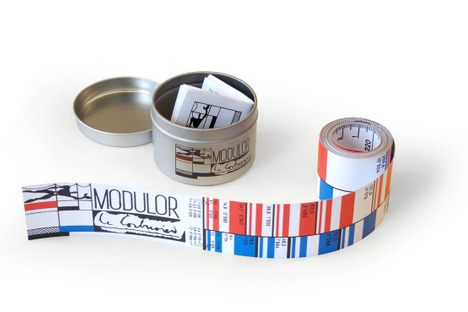 A reproduction of Le Corbusier's Modulor Rule. 