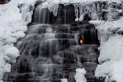 Eternal Flame Falls at Chestnut Ridge County Park 