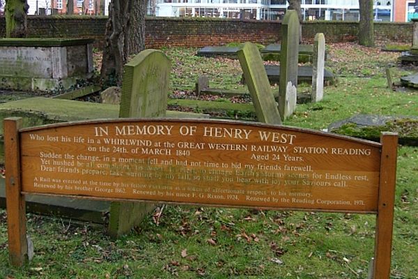 Memorial to Henry West.