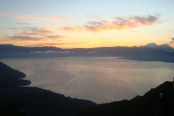 Sunrise over Atitlán.