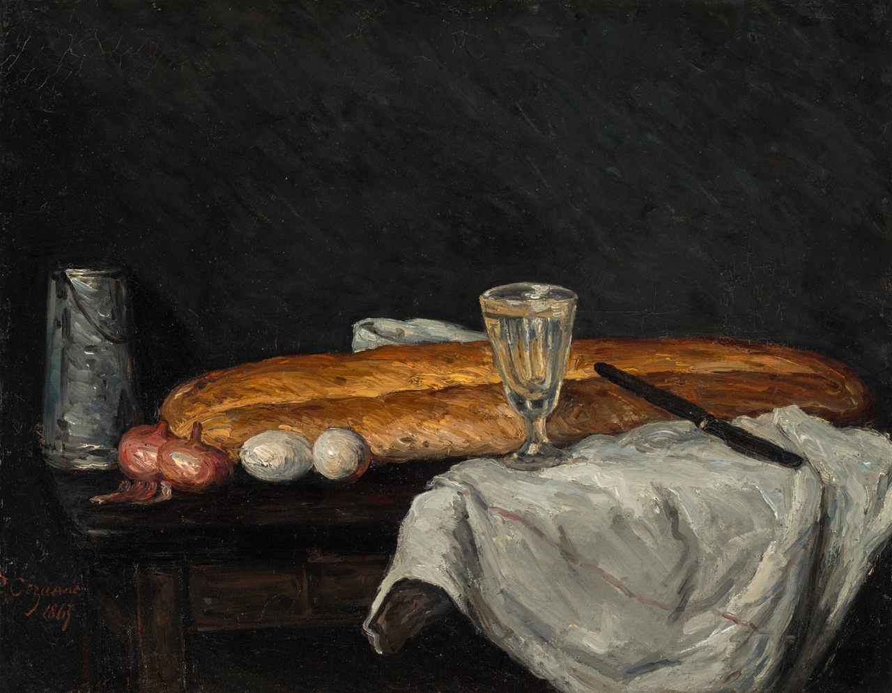 <em>Still Life With Bread and Eggs</em> (1865) is considered Cézanne's earliest still life masterpiece.