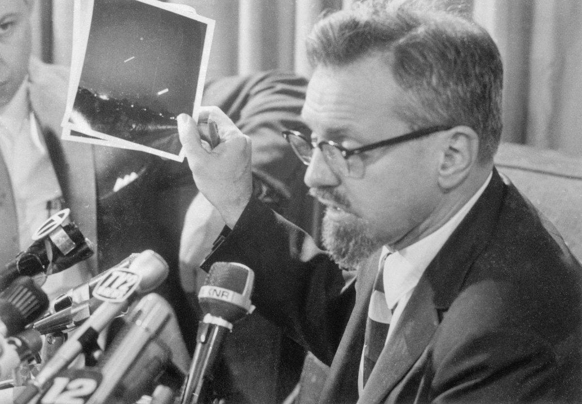 Astronomer J. Allen Hynek was initially asked to debunk unidentified aerial phenomena, but his opinions later evolved. 