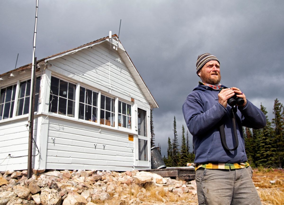 Leif Haugen has been a lookout since 1994, and has worked at the Thoma Lookout since 2010.