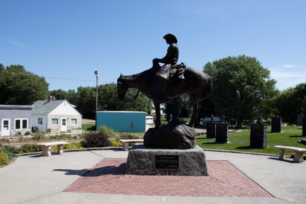 ‘Silent Leather,’ the first piece Mignery donated to his hometown.