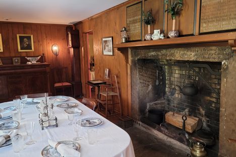 Dining room and cooking hearth