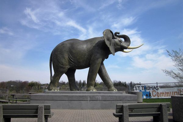 Jumbo the Elephant statue, St. Thomas, Ontario