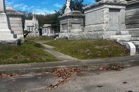 Metairie Cemetery gigantic tombs! Makes you feel like an ant walking amongst them!