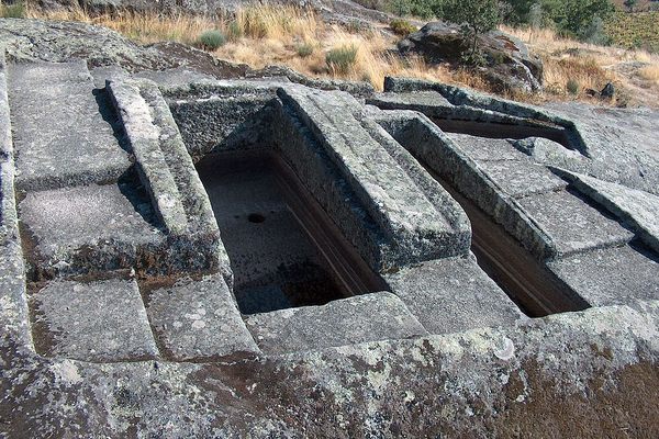 Foundations of temple with tanks inside.